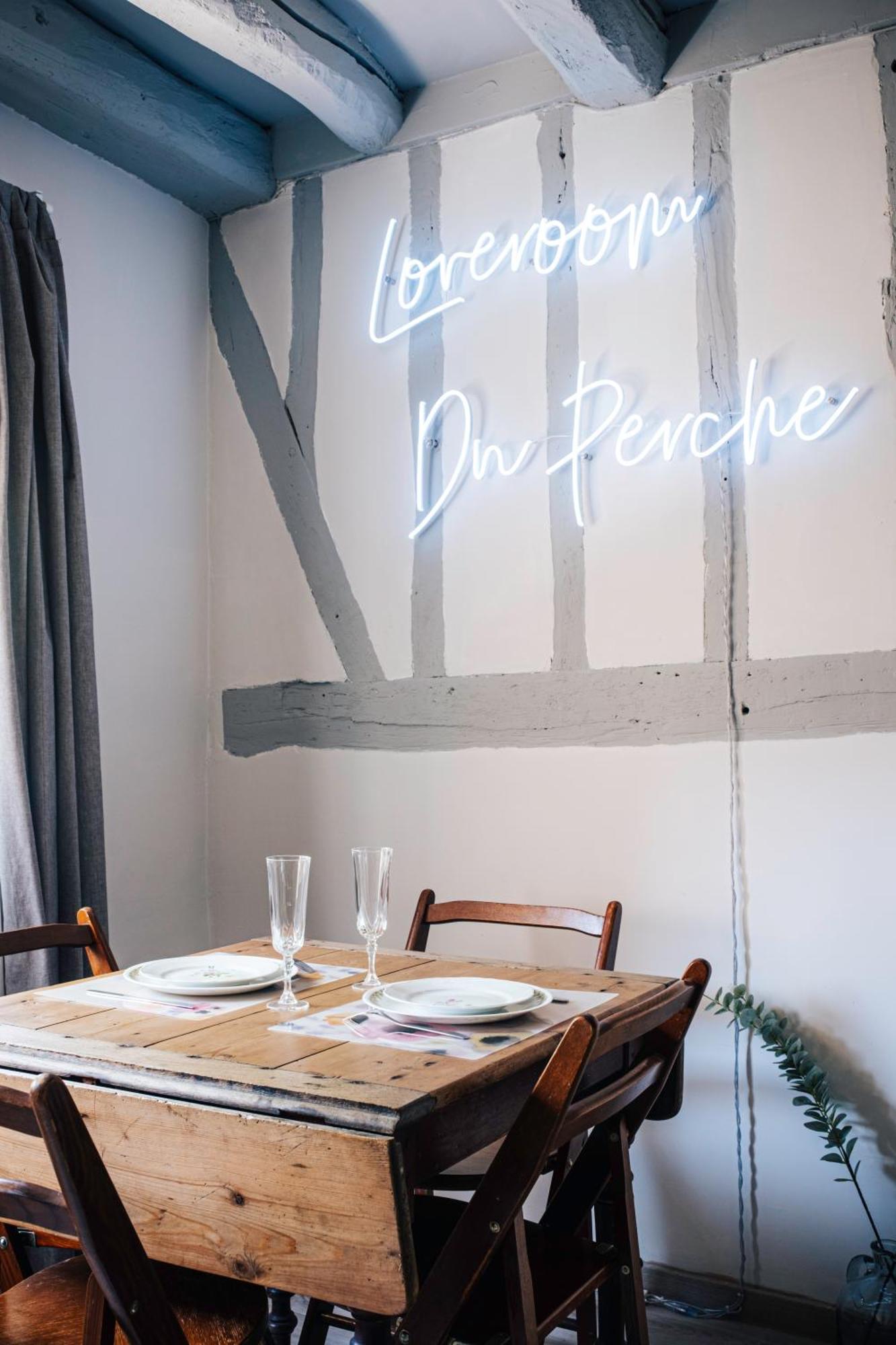 Loveroom Du Perche : Maison Avec Balneo Moulins-la-Marche Bagian luar foto